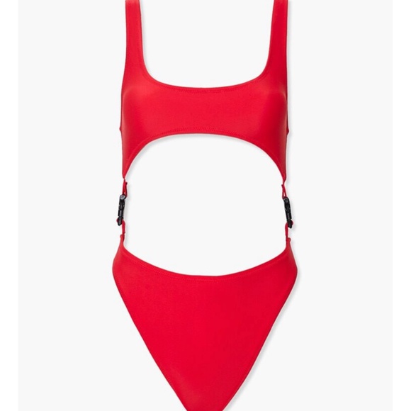 Forever21 Cutout One Piece Swimsuit - Picture 4 of 5